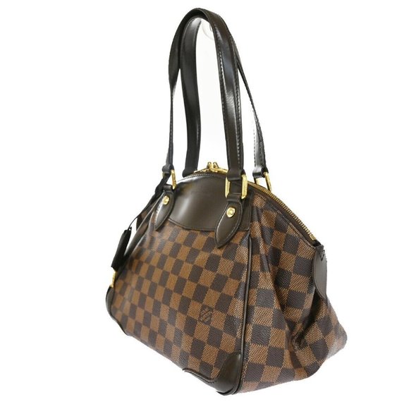 LOUIS VUITTON Verona PM Shoulder Bag Damie Ebene Leather Brown - Picture 9 of 15